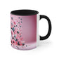 Blooming A: Floral Delight coffee mug, 11oz