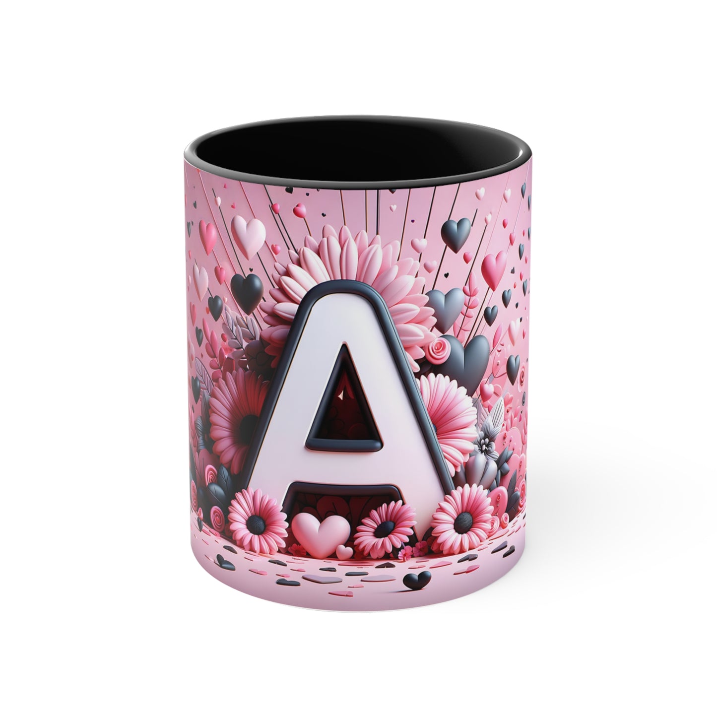 Blooming A: Floral Delight coffee mug, 11oz