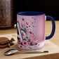 Blooming A: Floral Delight coffee mug, 11oz