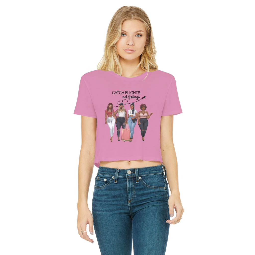 GIRLS TRIP Classic Women's Cropped Raw Edge T-Shirt