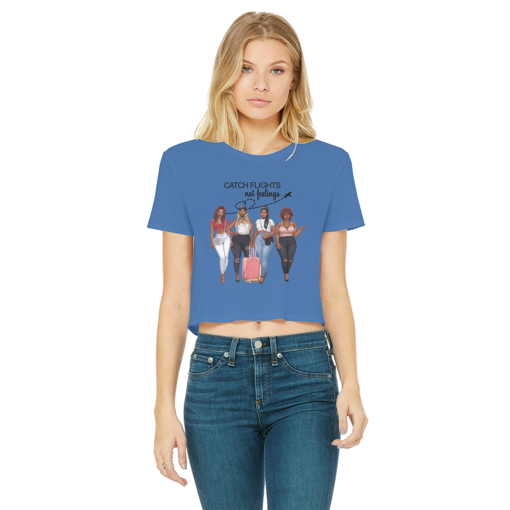 GIRLS TRIP Classic Women's Cropped Raw Edge T-Shirt