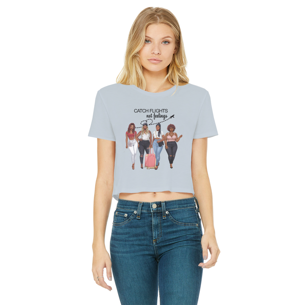 GIRLS TRIP Classic Women's Cropped Raw Edge T-Shirt