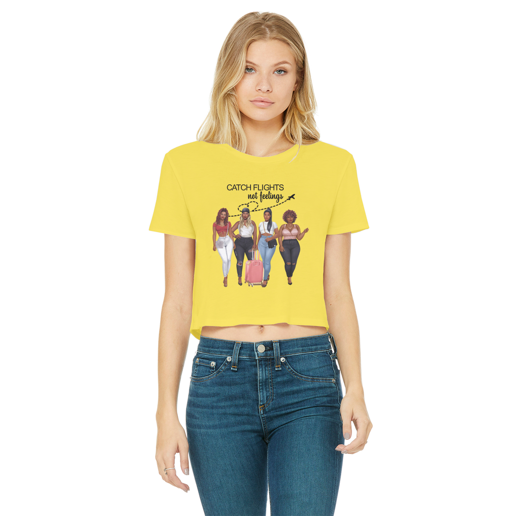 GIRLS TRIP Classic Women's Cropped Raw Edge T-Shirt