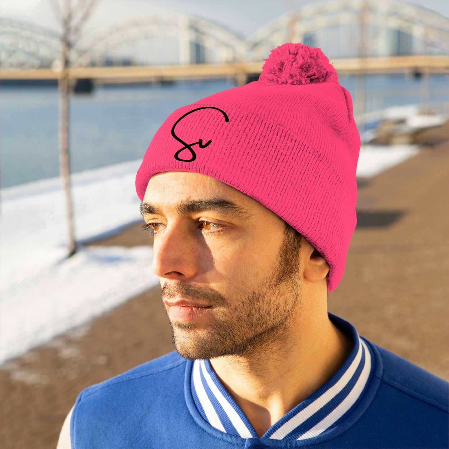 Syvenville Pom Pom Beanie