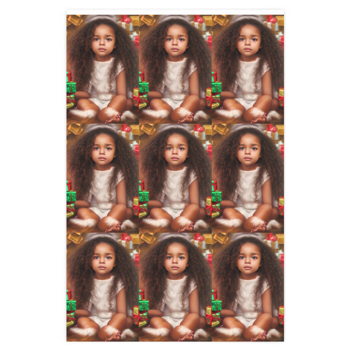 African American Christmas Wrapping Paper