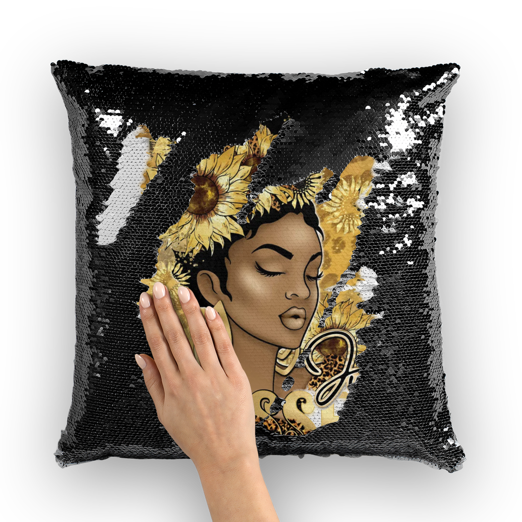 Just Blessed Sequin Cushion Cover