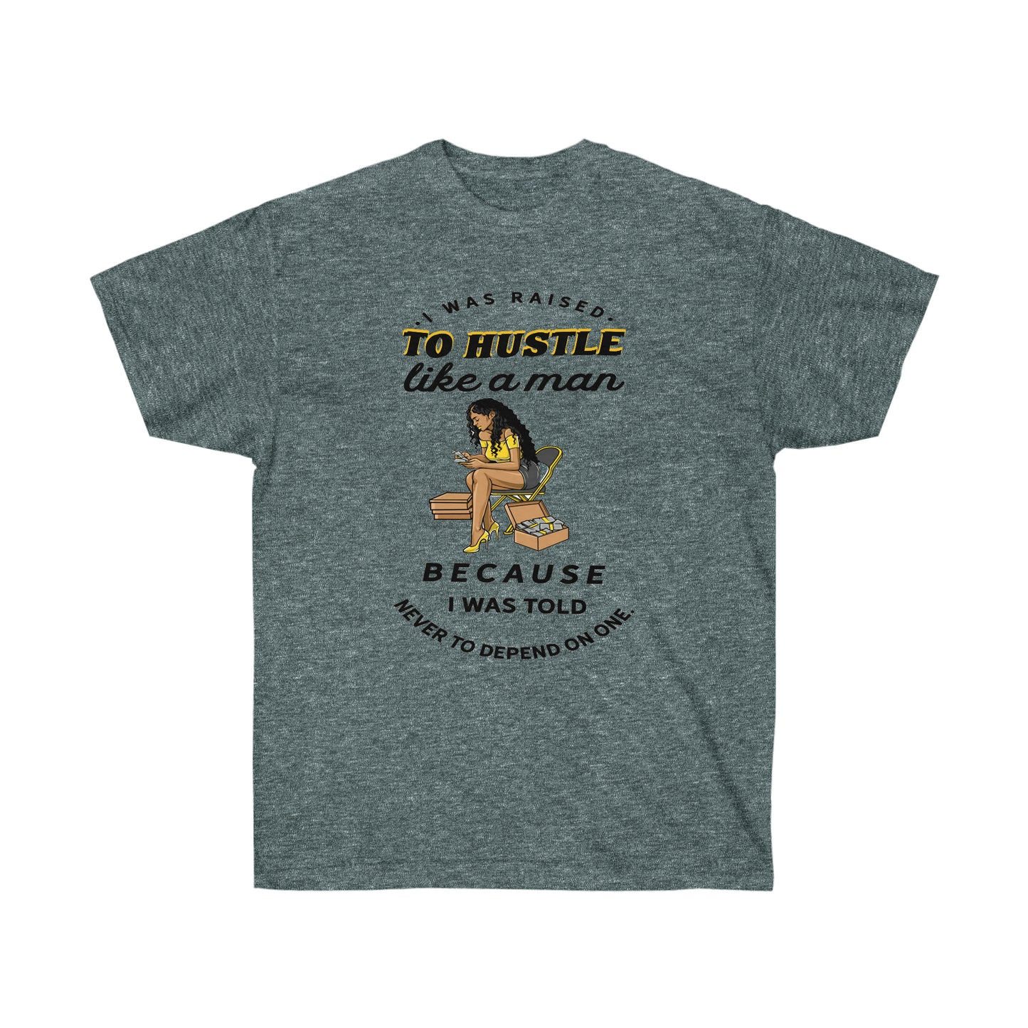 Hustle like a man Unisex Ultra Cotton Tee