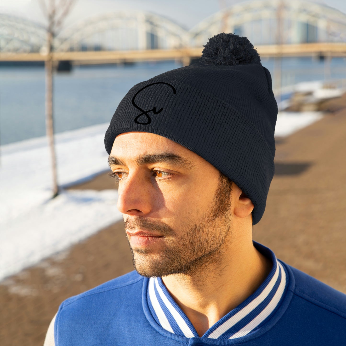 Syvenville Pom Pom Beanie