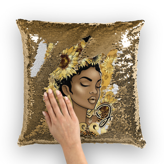 Just Blessed Sequin Cushion Cover