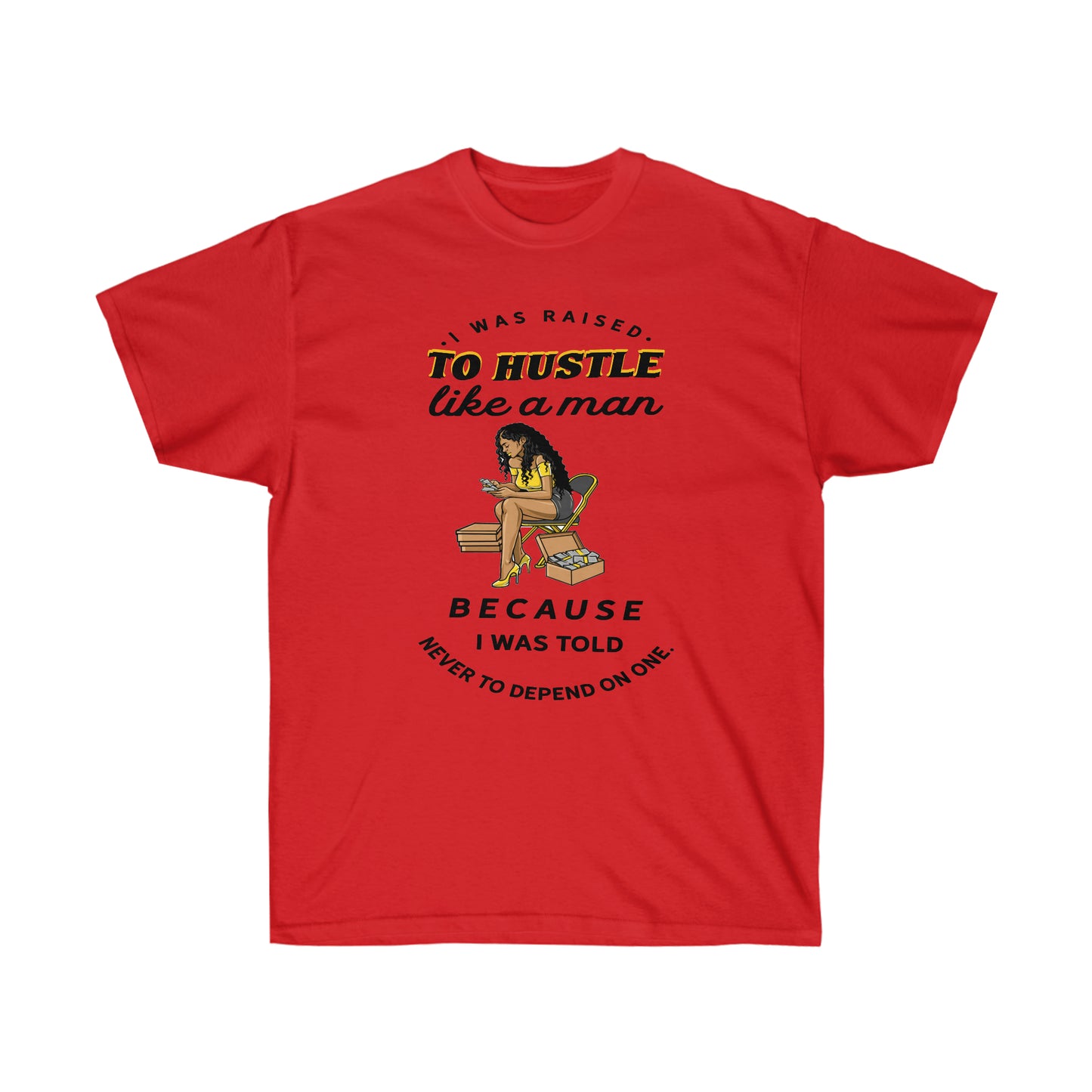 Hustle like a man Unisex Ultra Cotton Tee