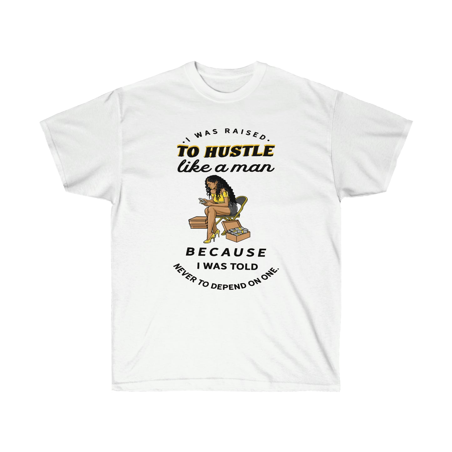 Hustle like a man Unisex Ultra Cotton Tee