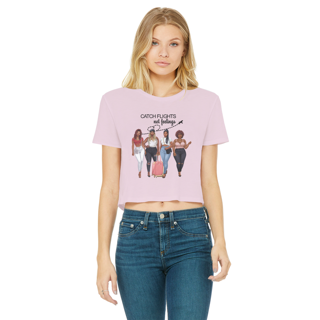 GIRLS TRIP Classic Women's Cropped Raw Edge T-Shirt