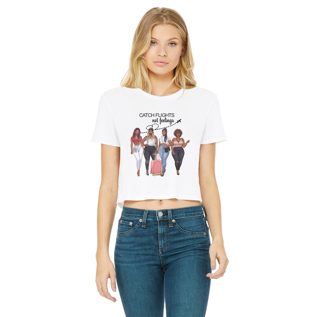 GIRLS TRIP Classic Women's Cropped Raw Edge T-Shirt