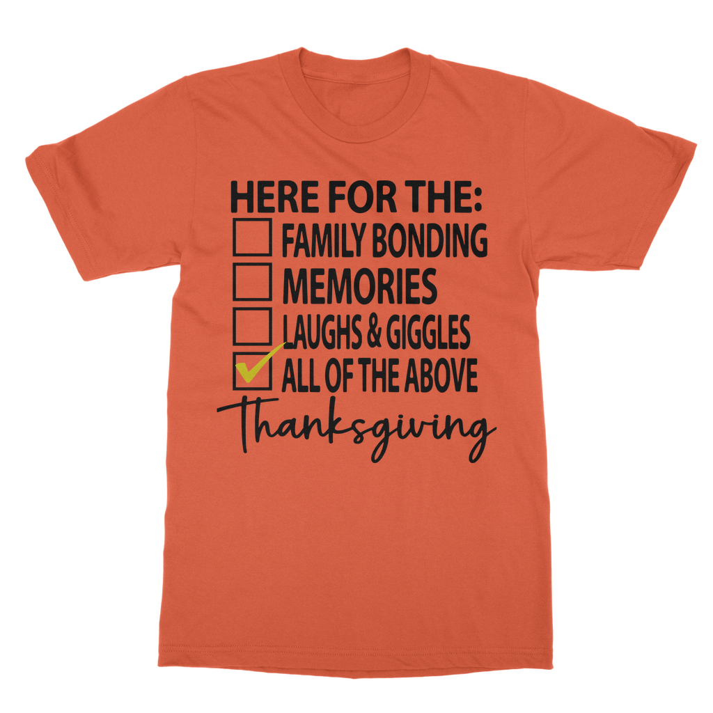 THANKSGIVING Classic Heavy Cotton Adult T-Shirt