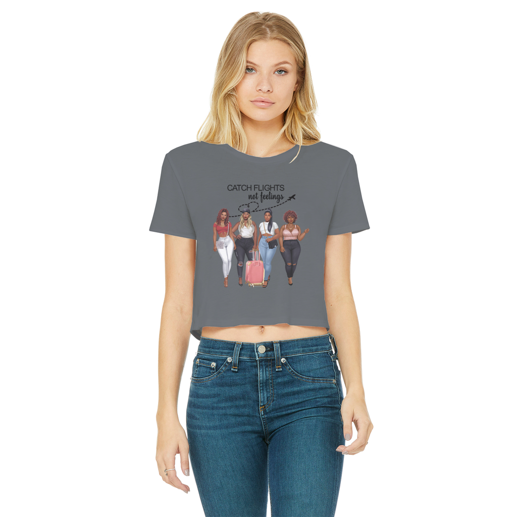 GIRLS TRIP Classic Women's Cropped Raw Edge T-Shirt