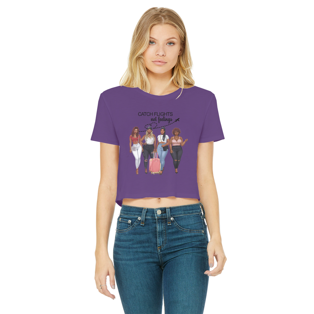 GIRLS TRIP Classic Women's Cropped Raw Edge T-Shirt