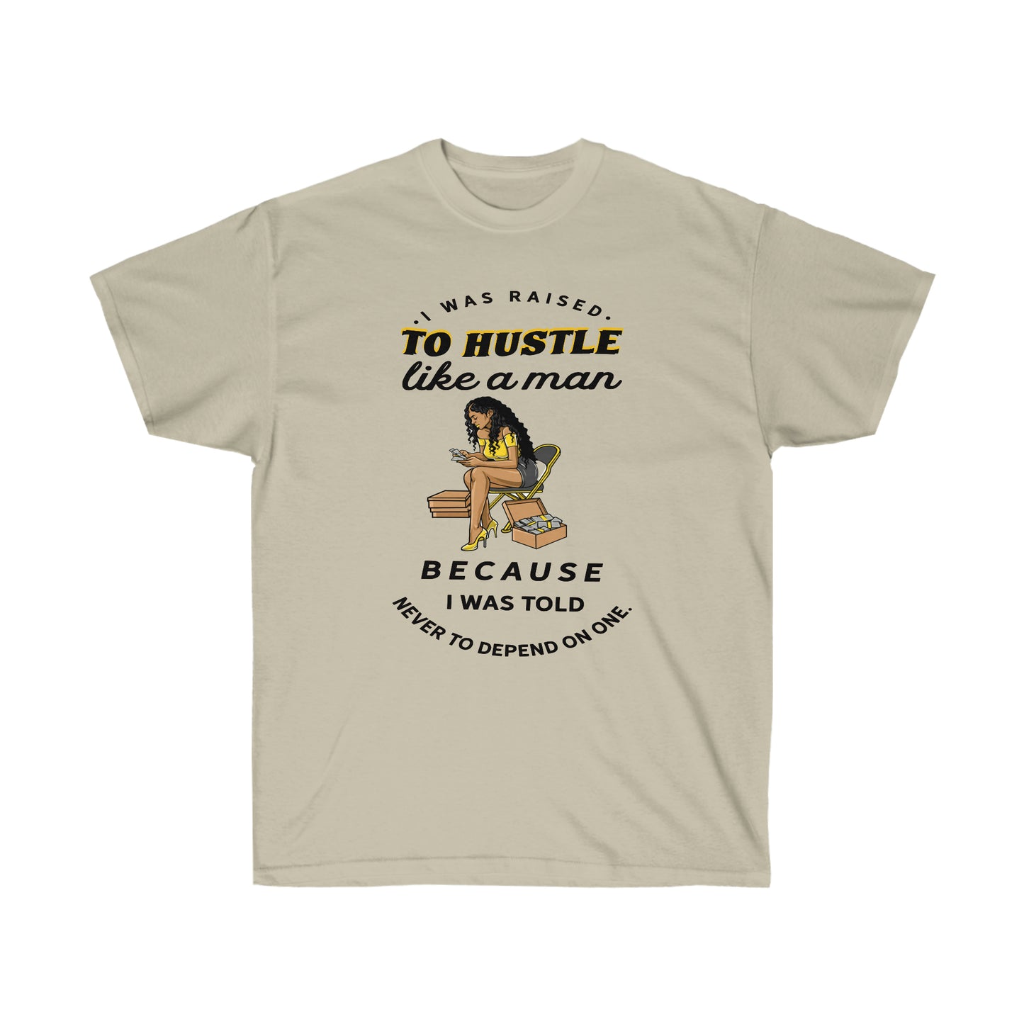 Hustle like a man Unisex Ultra Cotton Tee